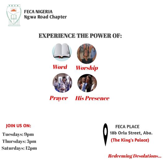 Days of activities of FECA Ngwa Road Chapter